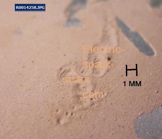 Feature on dome-probe(passed over base-plate)